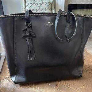Kate Spade Black Tote with Structured Design